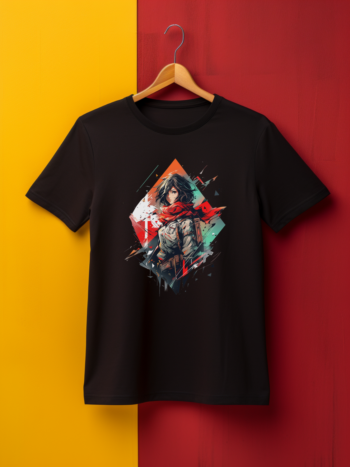 Mikasa Black Printed T-Shirt 506