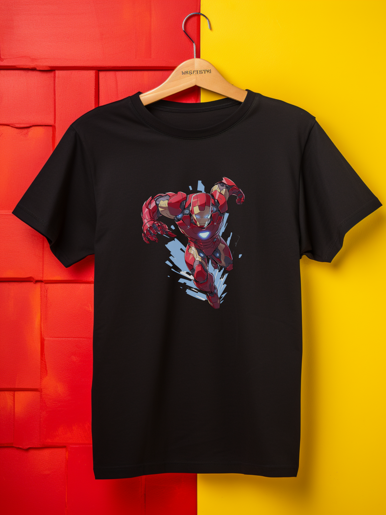Ironman Black Printed T-Shirt 362