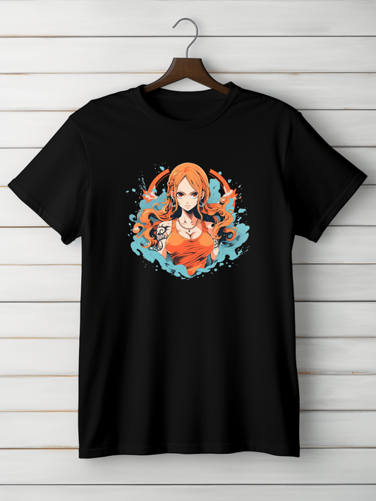 Nami Black Printed T-Shirt 41