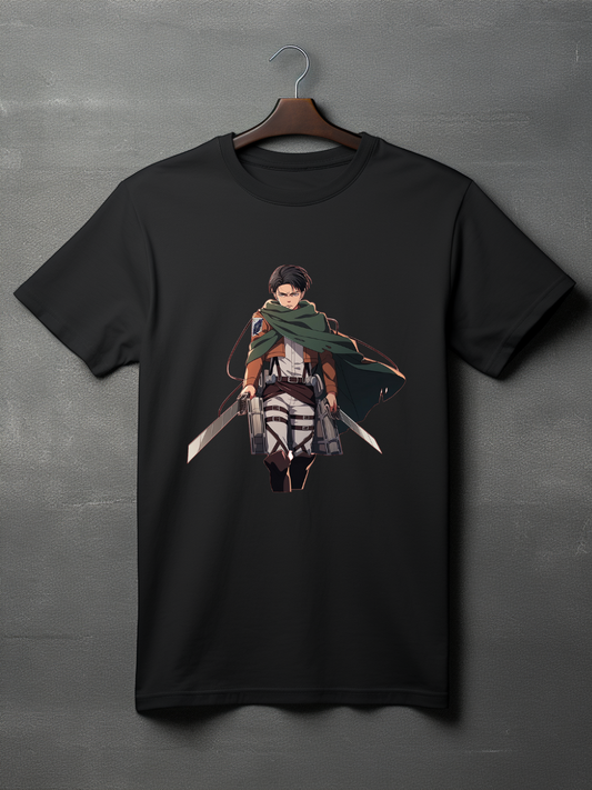 Eren Jaeger Black Printed T-Shirt 50