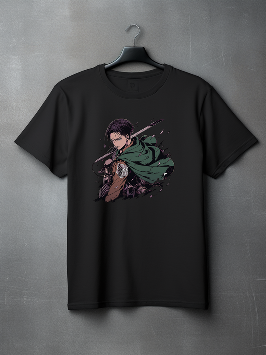 Eren Jaeger Black Printed T-Shirt 55