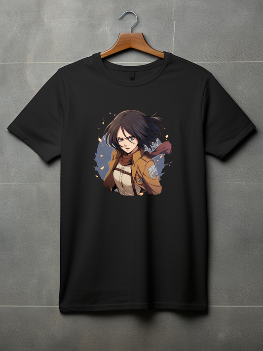 Mikasa Black Printed T-Shirt 5