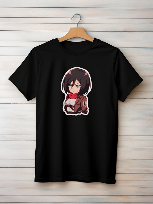 Mikasa Black Printed T-Shirt 6