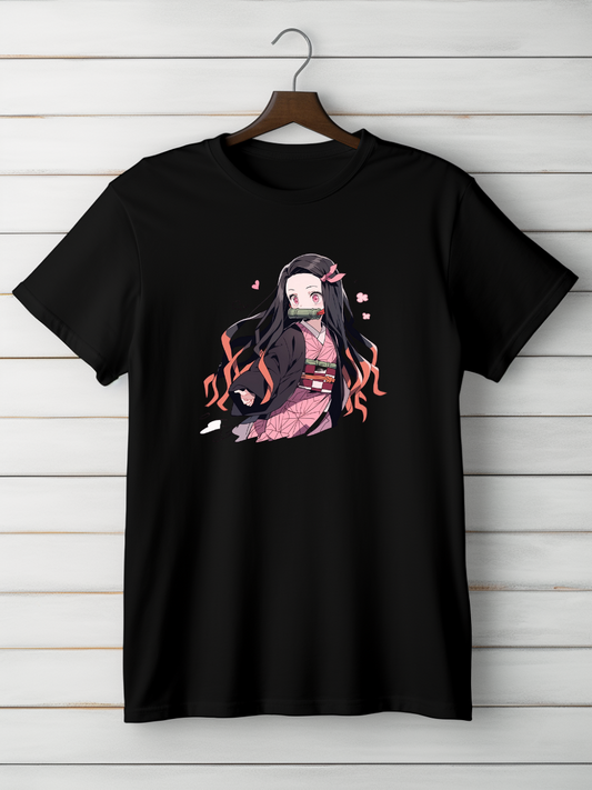 Nezuko Black Printed T-Shirt 13