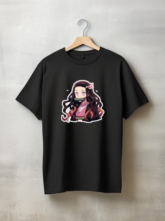 Nezuko Black Printed T-Shirt 17