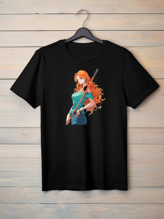 Nami Black Printed T-Shirt 21