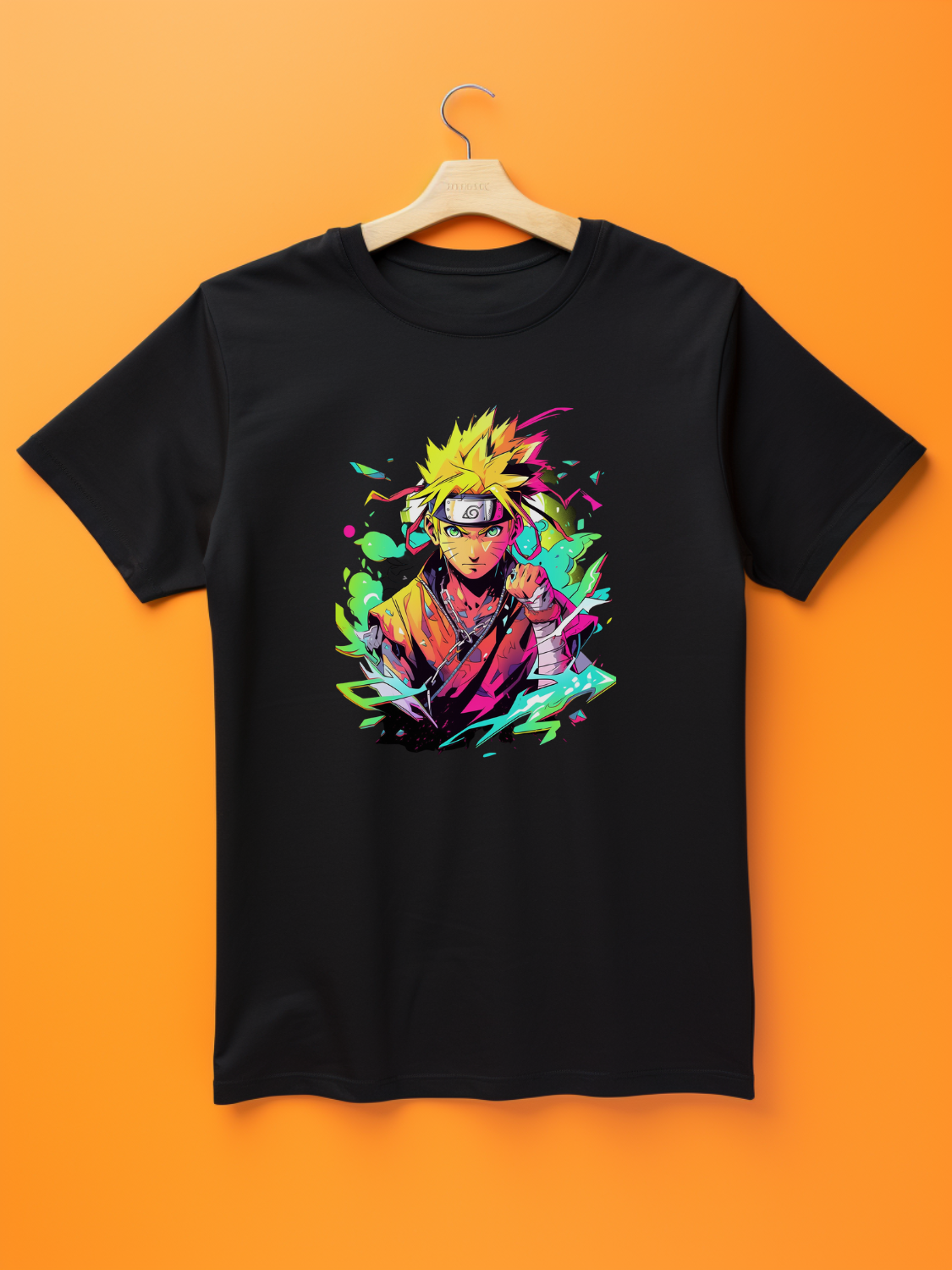 Naruto Black Printed T-Shirt 308