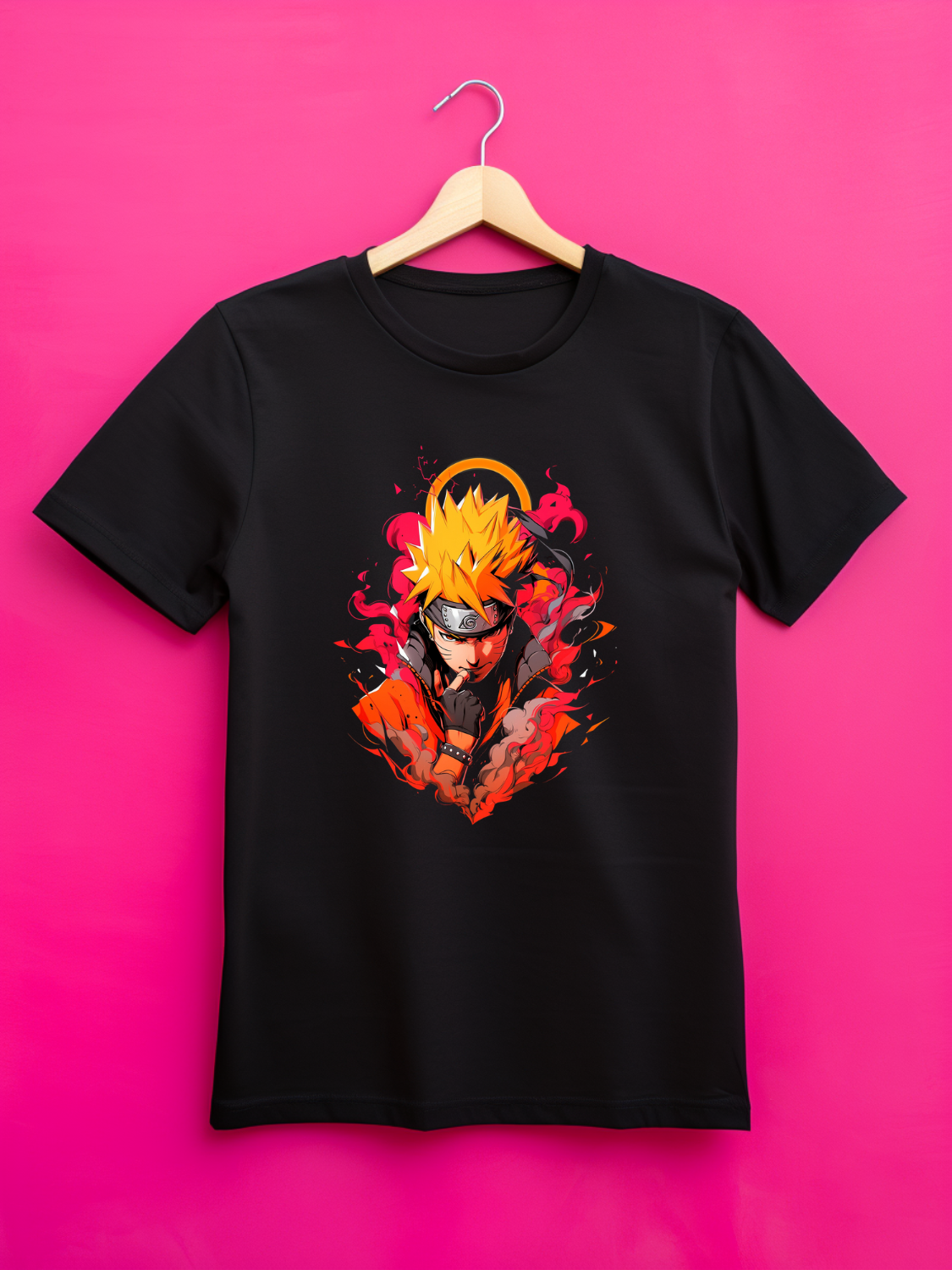 Naruto Black Printed T-Shirt 313