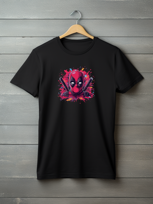 Deadpool Black Printed T-Shirt 219