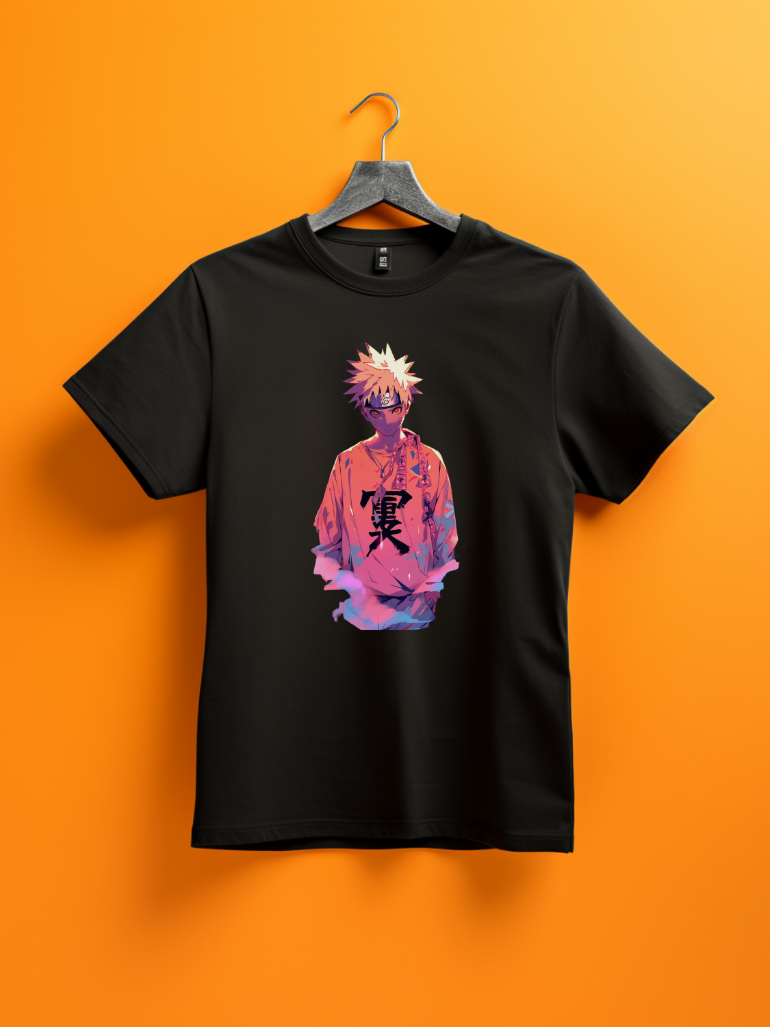 Naruto Black Printed T-Shirt 316