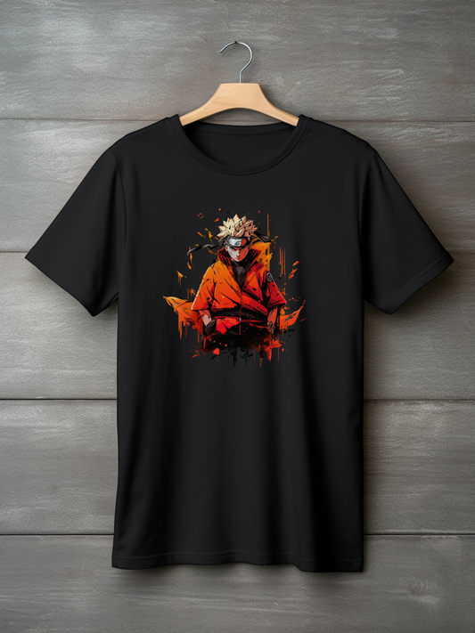 Naruto Black Printed T-Shirt 220