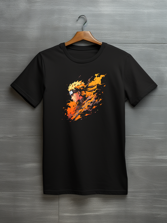 Naruto Black Printed T-Shirt 222
