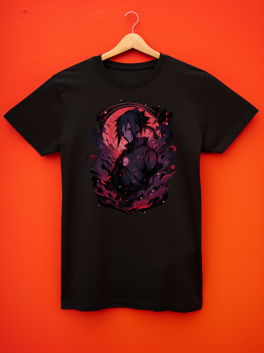 Sasuke Black Printed T-Shirt 274