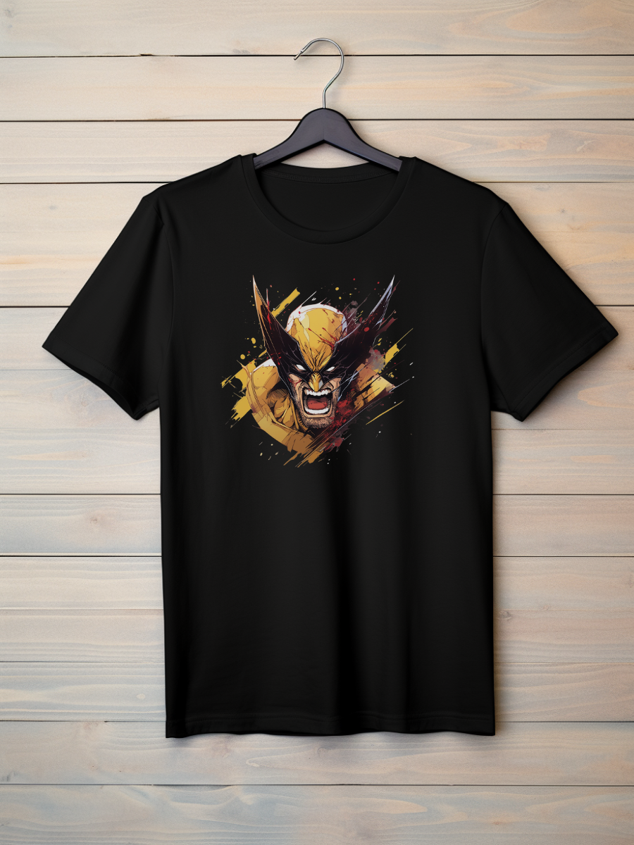 Wolverine Black Printed T-Shirt 228