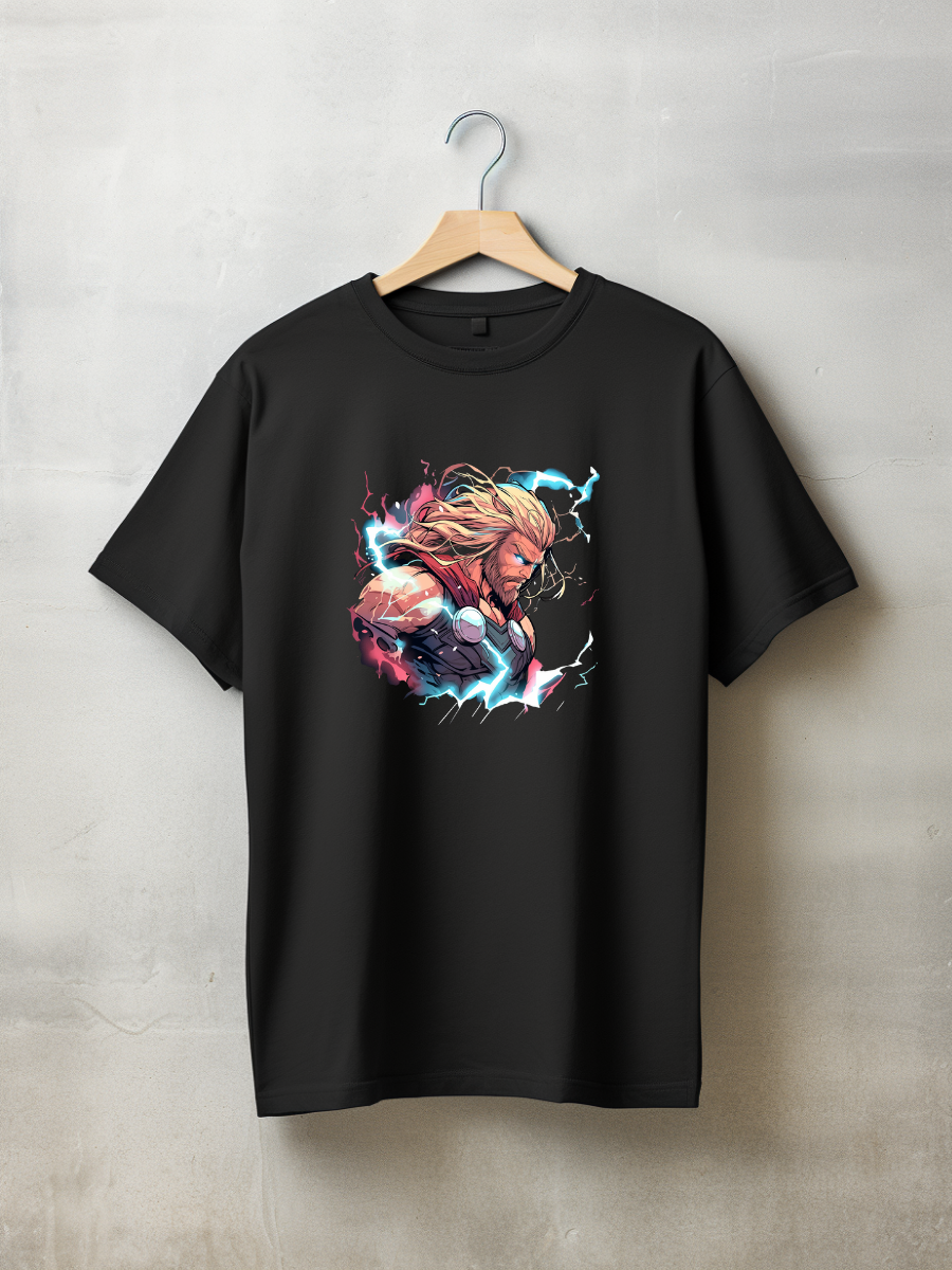 Thor Black Printed T-Shirt 232
