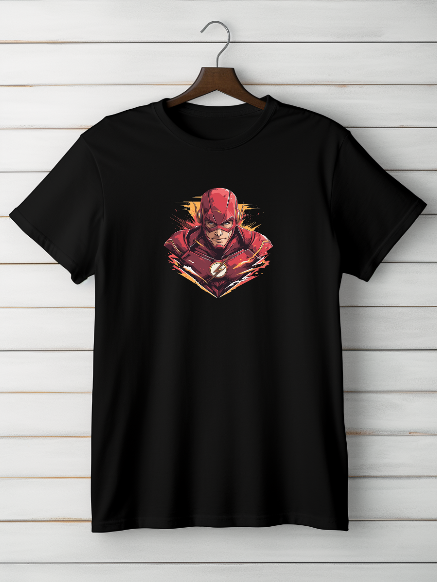 Flash Black Printed T-Shirt 236