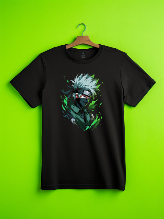 Kakashi Black Printed T-Shirt 283