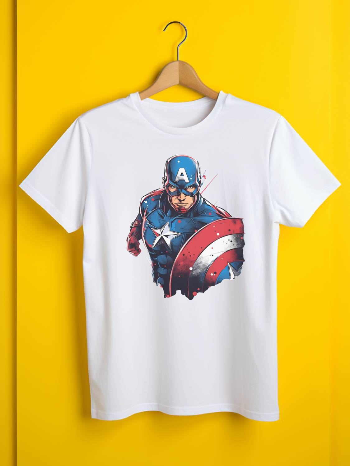 Captain America Printed T-Shirt 49