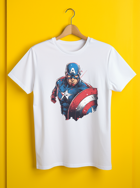 Captain America Printed T-Shirt 49