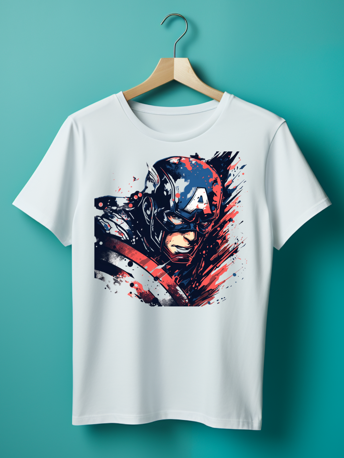 Captain America Printed T-Shirt 52