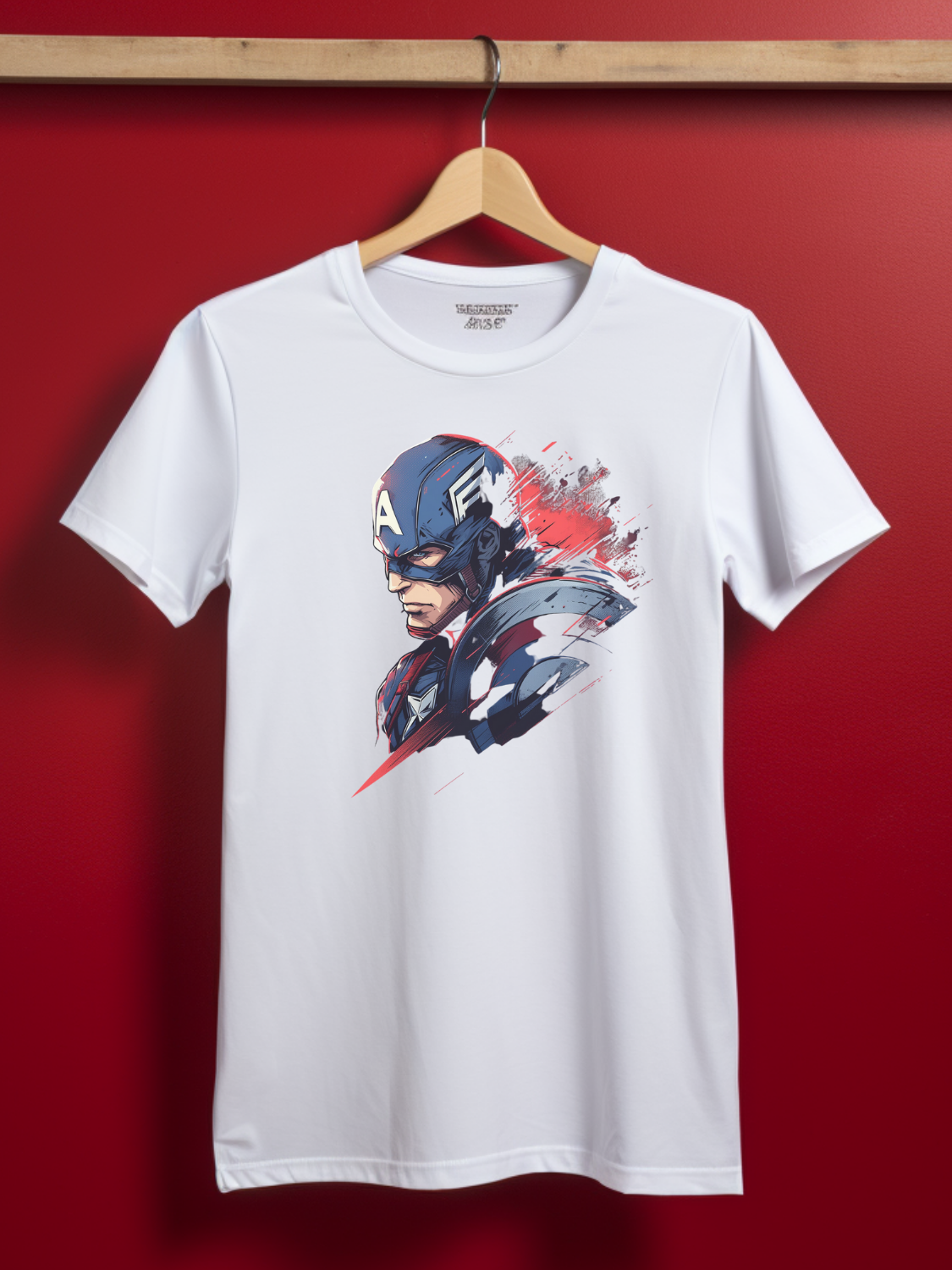 Captain America Printed T-Shirt 53