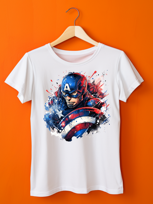 Captain America Printed T-Shirt 31