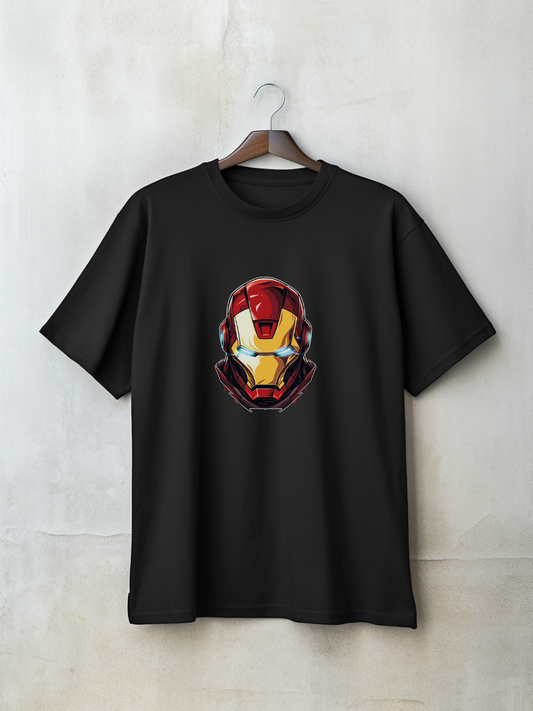 Ironman Black Printed T-Shirt 249