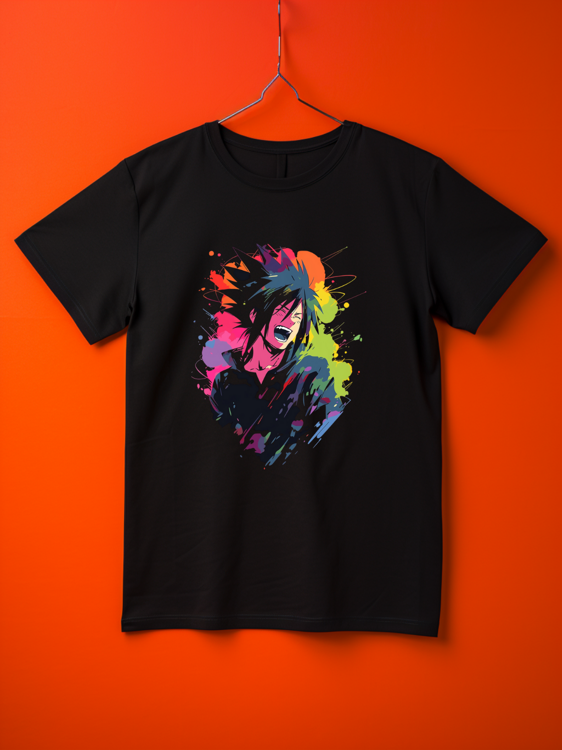 Sasuke Black Printed T-Shirt 459