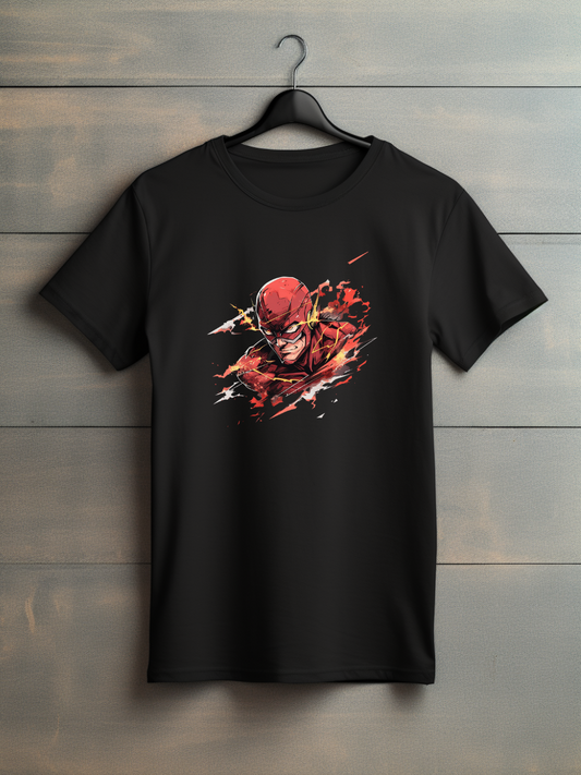 Flash Black Printed T-Shirt 251