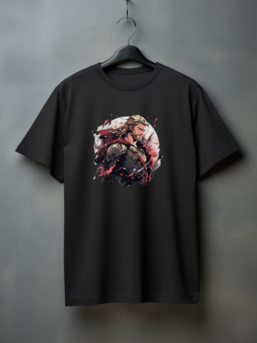 Thor Black Printed T-Shirt 253