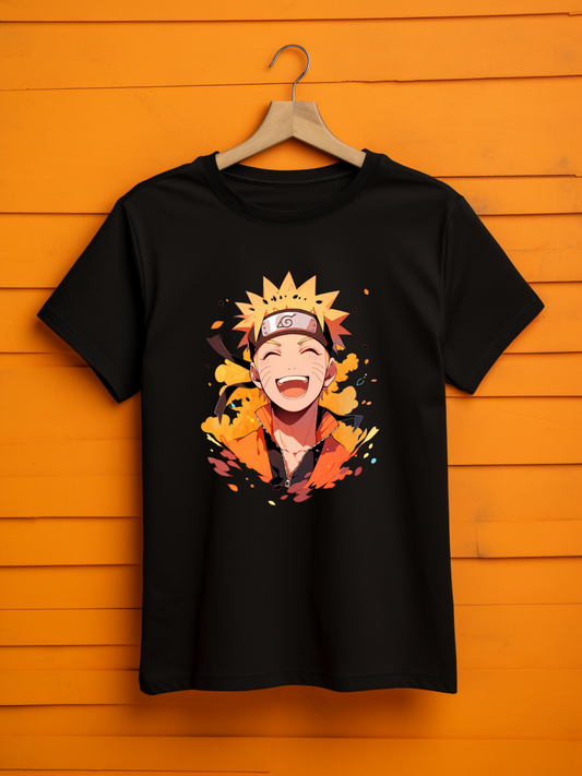Naruto Black Printed T-Shirt 463