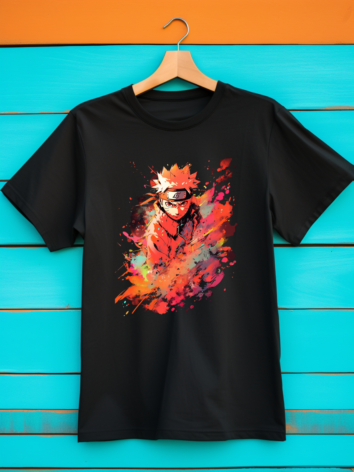 Naruto Black Printed T-Shirt 465
