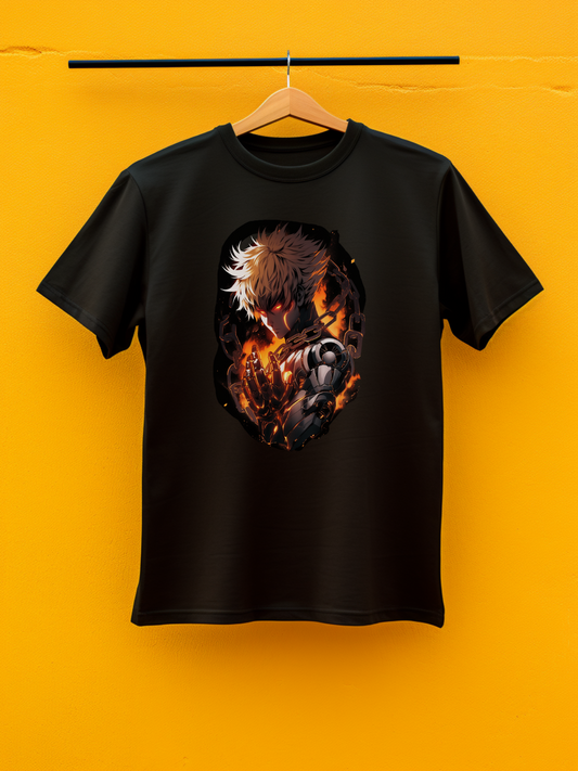 Genos Black Printed T-Shirt 289