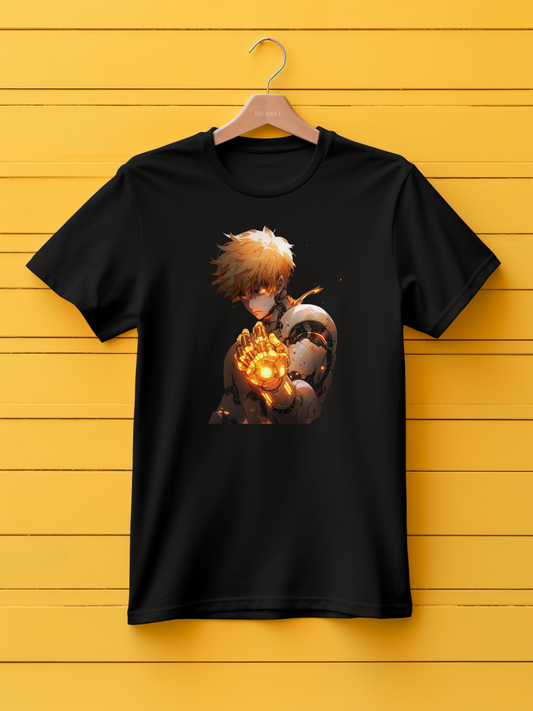 Genos Black Printed T-Shirt 292