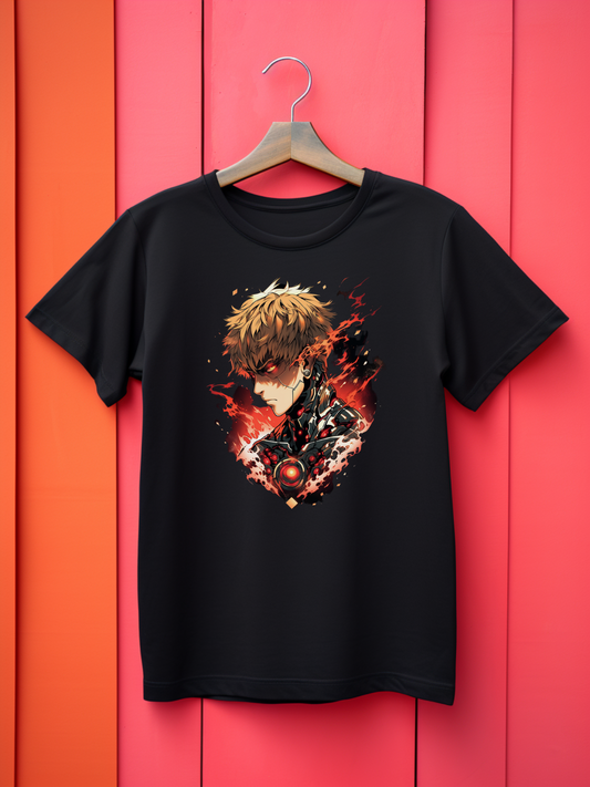 Genos Black Printed T-Shirt 294