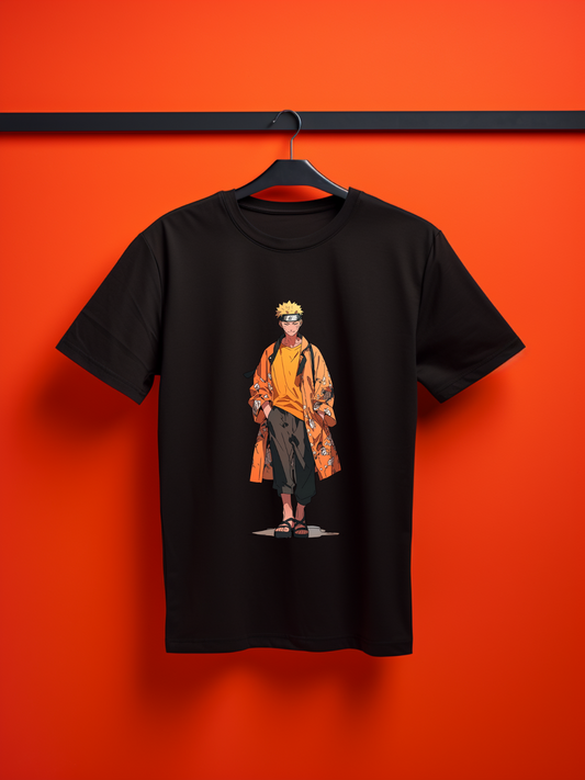 Naruto Black Printed T-Shirt 475