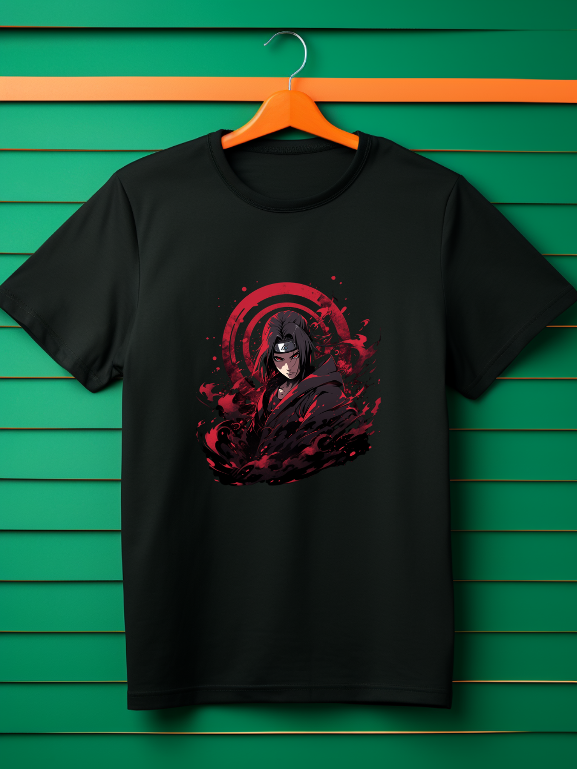 Itachi Black Printed T-Shirt 479