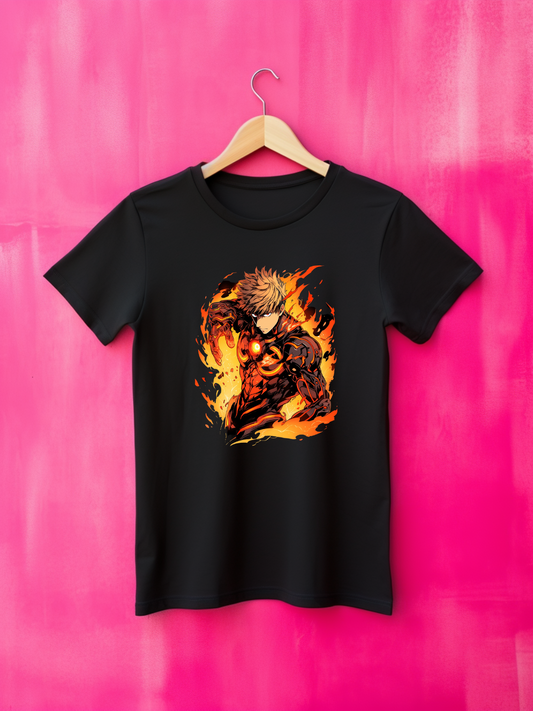 Genos Black Printed T-Shirt 305