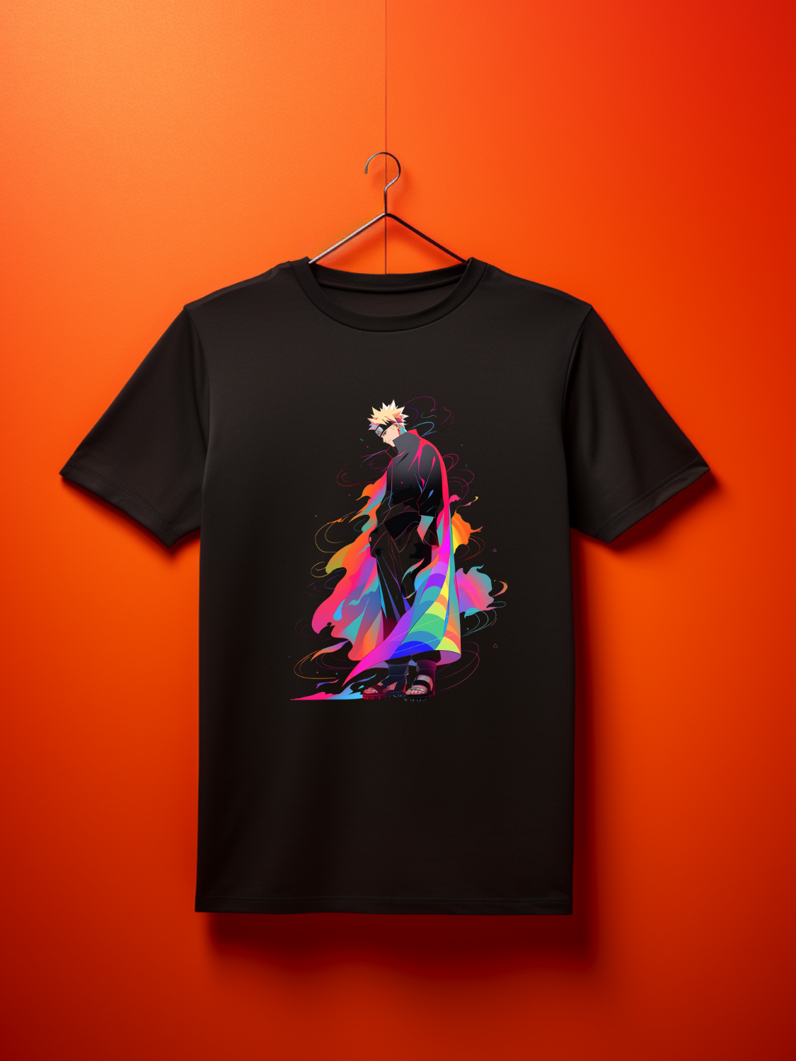 Naruto Black Printed T-Shirt 448