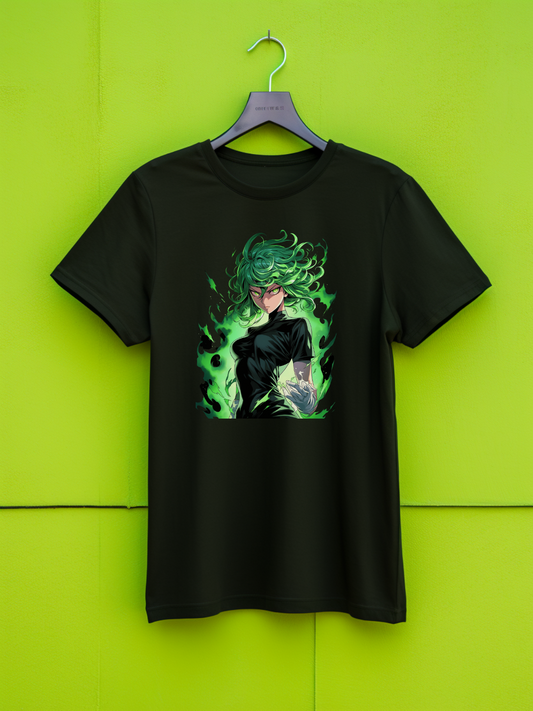 Tatsumaki Black Printed T-Shirt 307