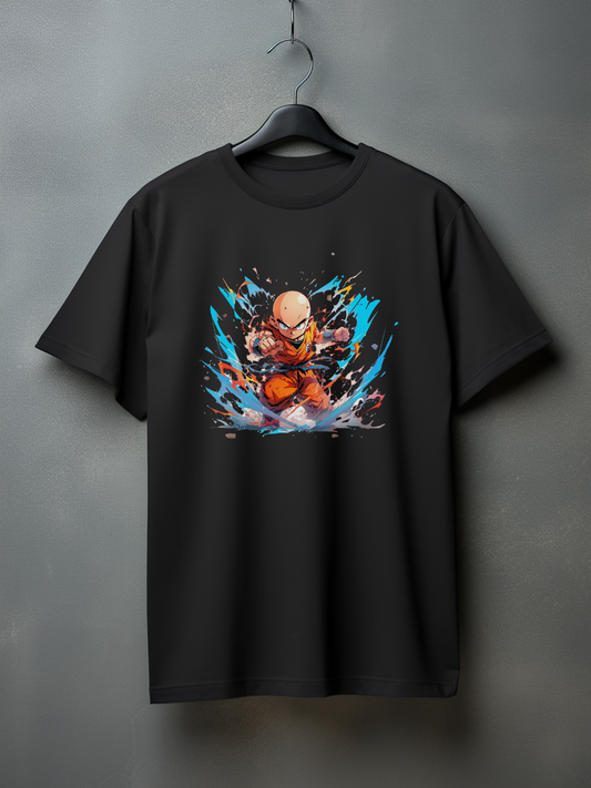 Krillin Black Printed T-Shirt 156