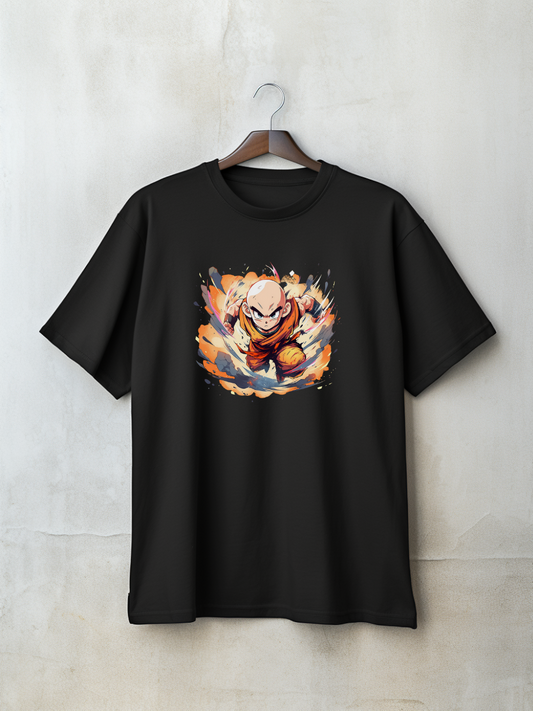 Krillin Black Printed T-Shirt 157