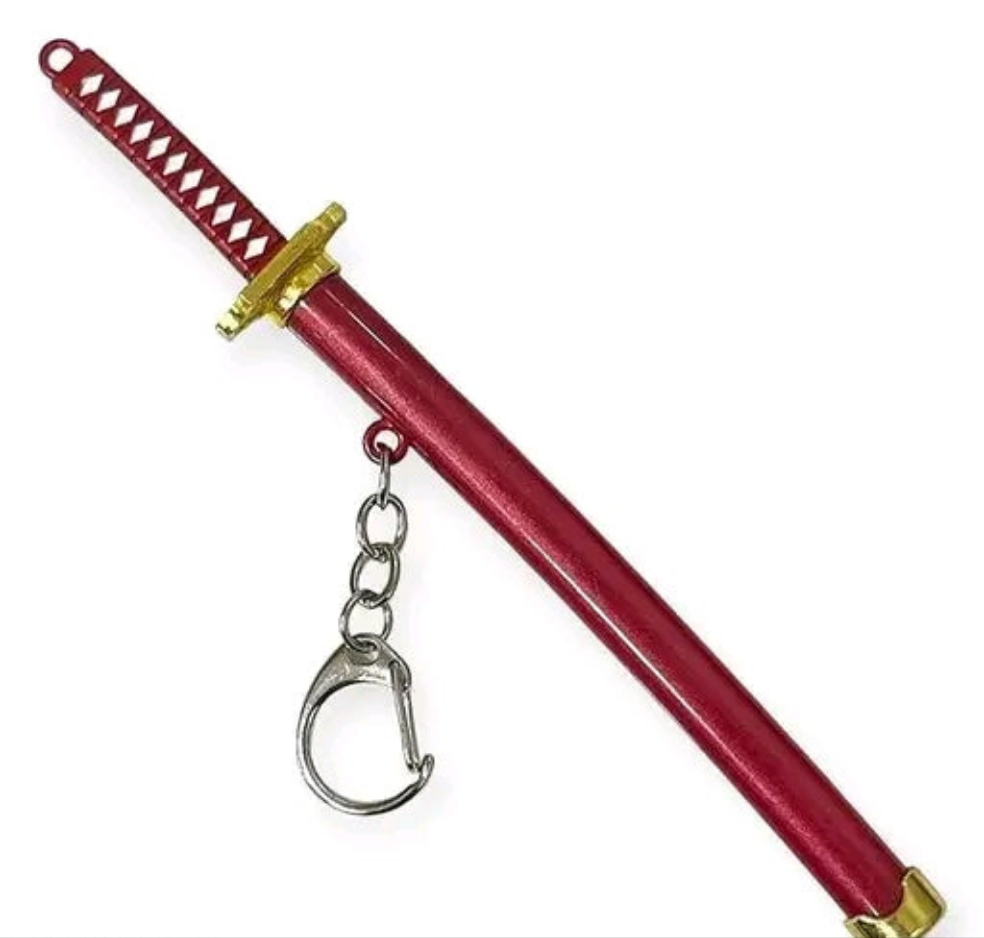 Katana Keychain Red