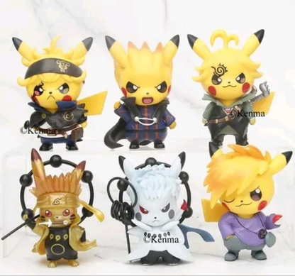Pikachu x Naruto Premium Toy Set 6 pieces