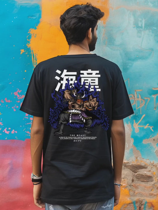 Kaido One Piece Premium Oversized T-Shirt Black July'25