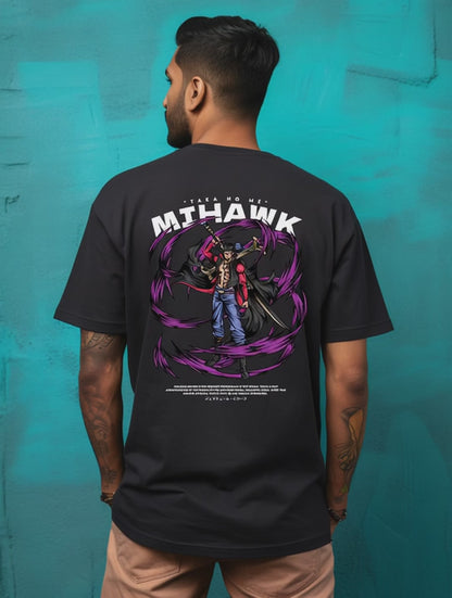 Mihawk One Piece Premium Oversized T-Shirt Black July'25