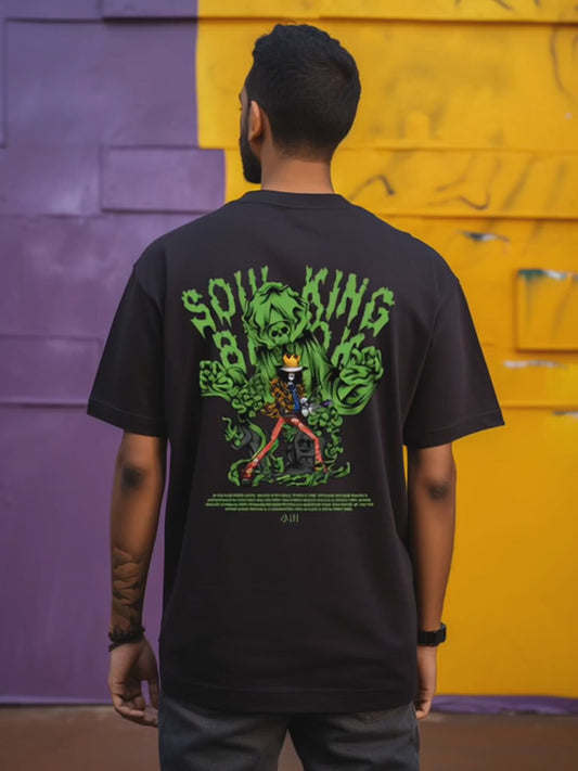 Brook SoulKing One Piece Premium Oversized T-Shirt Black July'25