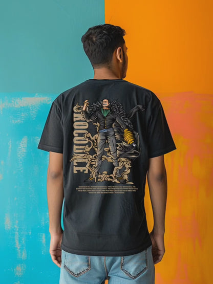 Crocodile One Piece Premium Oversized T-Shirt Black July'25