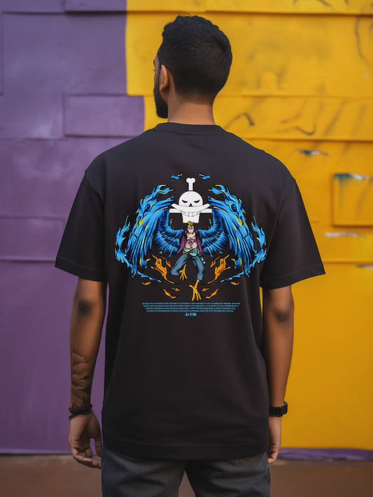 Marco the Phoenix One Piece Premium Oversized T-Shirt Black July'25