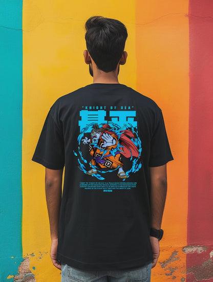 Jinbe One Piece Premium Oversized T-Shirt Black July'25